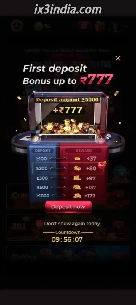 IX3 Register India - Join and Unlock New Player Rewards